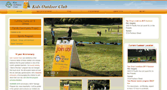 Desktop Screenshot of kidsoutdoorclub.com
